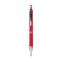 Luna Soft Touch pen aluminium blauwschrijvend - rood