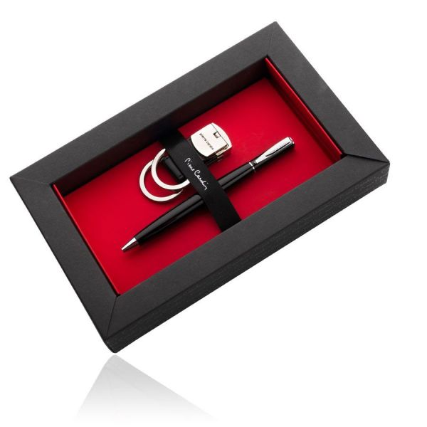 Pierre Cardin Rivoli geschenkset met balpen en sleutelhanger