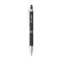 Luna Soft Touch pen aluminium blauwschrijvend - zwart