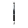 Luna Soft Touch pen aluminium blauwschrijvend - zwart