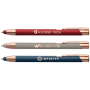 Cosby rose gold rubber touch balpen - rood