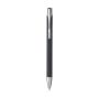 Ebony Soft Touch pen aluminium blauwschrijvend