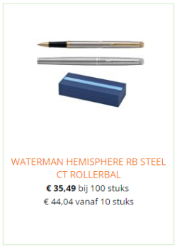 Waterman rollerbal pennen bestellen
