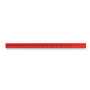 Timmermans potlood 17,5 cm met liniaal 14 cm - rood